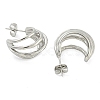 Non-Tarnish 304 Stainless Steel Stud Earrings for Women EJEW-S227-44P-2