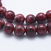 Natural Larvikite Beads Strands X-G-E443-A03-3