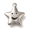 Anti-Tarnish 304 Stainless Steel Pendants STAS-S148-21P-1