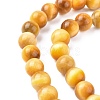 Natural Gold Tiger Eye Beads Strands X-G-G212-8mm-18-2