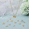 SUPERFINDINGS 50Pcs 5 Style Rack Plating Brass Charms KK-FH0004-69-6