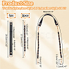 WADORN 3Pcs 2 Style PU Leather Shoulder Strap Bag Chain Straps FIND-WR0009-26-2