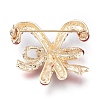 Golden Plated Alloy Brooches X-JEWB-L011-021G-2