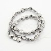 Electroplate Non-magnetic Synthetic Hematite Bead Strands G-J286-11-2