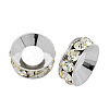 Brass Rhinestone Spacer Beads RB-A020-12mm-01S-1