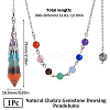 SUNNYCLUE 1Pc Natural Chakra Gemstone Dowsing Pendulums AJEW-SC0002-31P-2