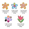 10Pcs 5 Styles Transparent Acrylic Pendants KY-FS0001-10-5