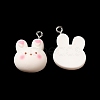 Cartoon Opaque Resin Pendants RESI-R440-02-3