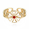 Brass Enamel Cuff Rings RJEW-N035-008-NF-3