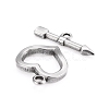 304 Stainless Steel Toggle Clasps STAS-D142-02A-P-2