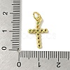 Brass Micro Pave Cubic Zirconia Pendants KK-M283-20C-02-3