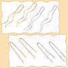 ANATTASOUL 4 Pairs 4 Style Titanium Steel Chain Tassel Ear Threads EJEW-AN0002-91-3
