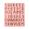 Number & Letter Cake DIY Food Grade Silicone Mold DIY-K075-09-2