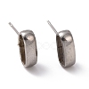 Non-Tarnish 201 Stainless Steel Stud Earring Findings STAS-K241-23P-1