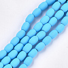 Spray Painted Non-magnetic Synthetic Hematite Beads Strands G-T116-17-03-1