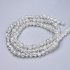 Spray Painted Crackle Glass Beads Strands CCG-Q001-8mm-01-2