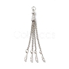 Tibetan Style Alloy Tassel Big Pendants FIND-E037-01AS-1