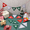 Merry Christmas Cloth Flag Banners DIY-WH0401-90-4