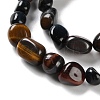 Natural Tiger Eye Beads Strands G-P497-01C-24-4