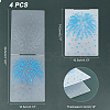 Globleland 4Pcs 4 Patterns Plastic Fondant Stencil DIY-GL0001-53-2