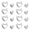 8Pcs 4 Styles Hollow Heart with Word STAS-CJ0001-223-1