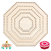 Wooden Crochet Basket Base TOOL-WH0051-15-1