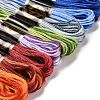 8 Skeins 8 Colors 6-Ply Polyester Embroidery Floss OCOR-M009-01A-01-2