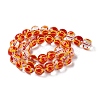 Chinese Style Transparent Glass Enamel Beads Strands GLAA-G107-05D-1