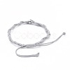 Unisex Adjustable Korean Waxed Polyester Cord Braided Bead Bracelets BJEW-JB04669-02-3