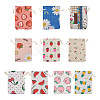 Kissitty 50Pcs 10 Styles Cotton & Linen Christmas Gift Bags ABAG-KS0001-05-3