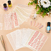 Olycraft 12Pcs 6 Colors Imitation Metal Line Nail Art Stickers MRMJ-OC0003-93-5