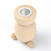 Natural Wooden Candle Holder DJEW-WH0033-31B-1
