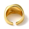 Rack Plating Brass Open Cuff Rings for Women RJEW-M162-18G-3