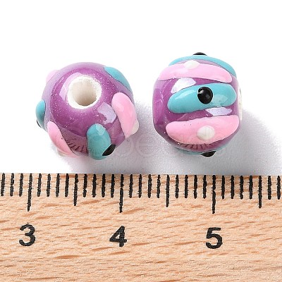 Handmade Porcelain Beads Strands PORC-L078-01I-1