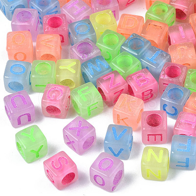 Luminous Transparent Acrylic Beads X-LACR-N001-59-1