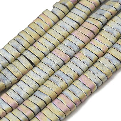 Electroplated Non-magnetic Synthetic Hematite Beads Strands G-C106-B01-04A-1