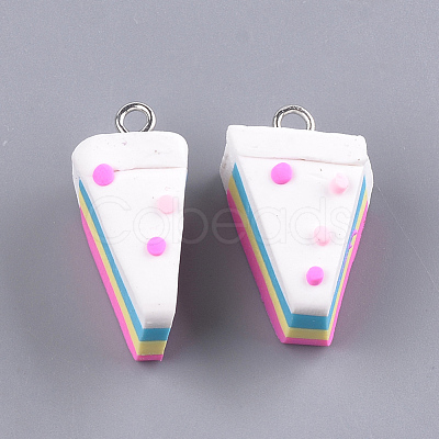 Handmade Polymer Clay Pendants CLAY-T015-02B-1