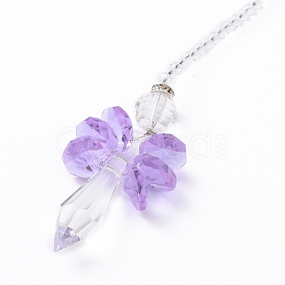 Crystal Fairy Beaded Wall Hanging Decoration Pendant Decoration HJEW-G019-02D-1