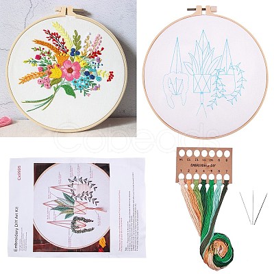 4 Sets 4 Style Embroidery Tool Accessories DIY-SZ0003-20-1