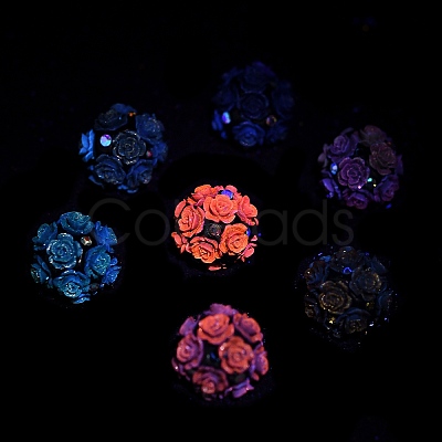 Acrylic Handmade Polymer Clay Rhinestone Beads FIND-Z036-01-1