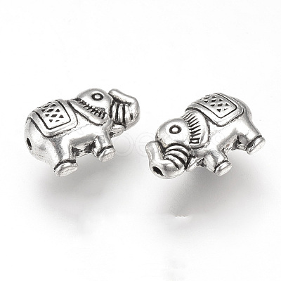 Tibetan Style Alloy Beads X-TIBEB-T002-03AS-RS-1