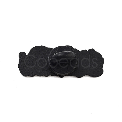 Black Alloy Brooches JEWB-S018-04D-1