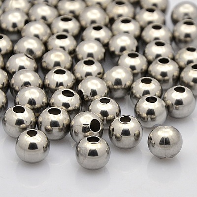 Tarnish Resistant 304 Stainless Steel Round Beads STAS-N020-16-5mm-1