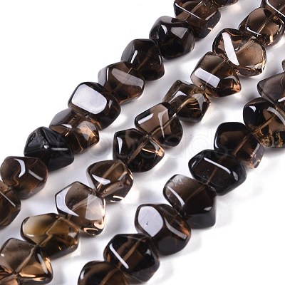 Natural Smoky Quartz Beads Strands G-B072-C01-02-1