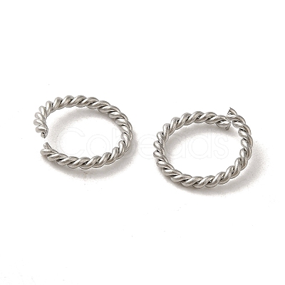 Non-Tarnish 304 Stainless Steel Open Jump Rings STAS-C085-01B-P-1