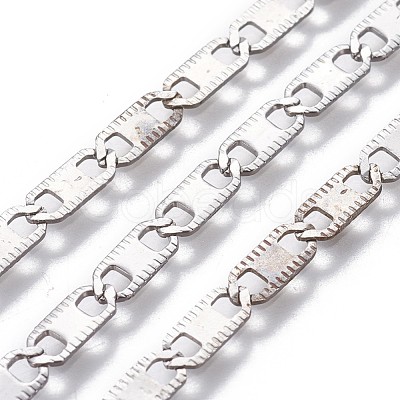 Tarnish Resistant 201 Stainless Steel Link Chains CHS-P007-22P-1