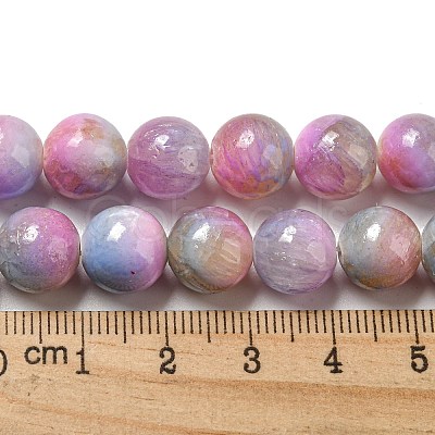 Dyed Natural White Jade Beads Strands G-F764-03E-1