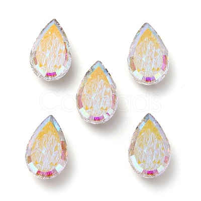 Embossed K9 Glass Rhinestone Cabochons RGLA-H008-01B-1