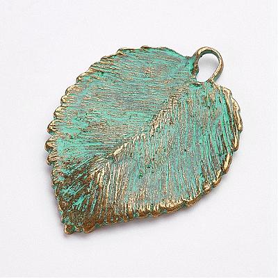 Tibetan Style Alloy Pendant Rhinestone Settings PALLOY-F187-30ABG-1