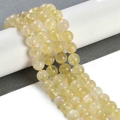 Natural Lemon Quartz Beads Strands G-H062-A01-03-1